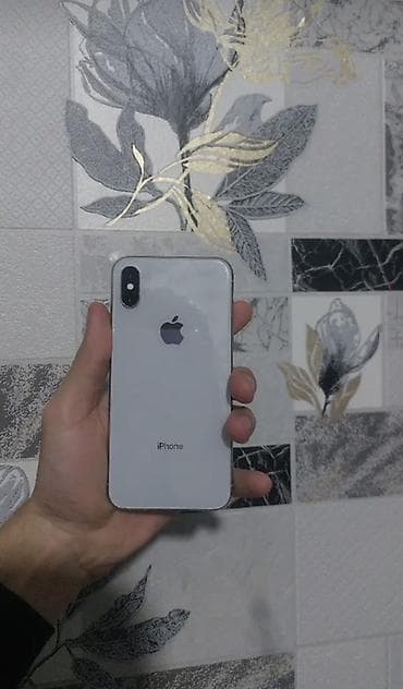 iphone 15 2 ci el: IPhone X, 64 GB, Gümüşü, Simsiz şarj — 1