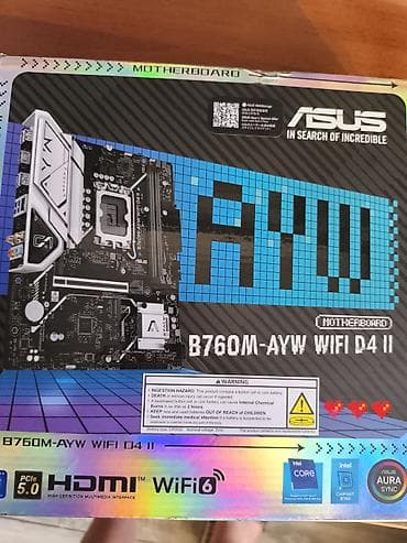kohnə komputer: ASUS B760M-AYW WIFI D4 II anakart ideal vəziyyətdədir - Platforma — 2