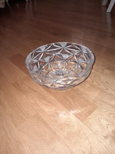 şəkər yemi: Xrustal meyvə qabı — 1