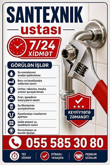 dəmir su cən: Santexnik islerinin munasib qiymetle gorulmesi — 2