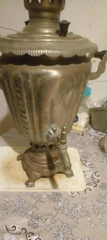 ТВ и видео: Klassik metal samovar - Material: bürünc/metal korpus, dekorativ — 2