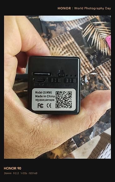 mikrofon mini: Mini Wi‑Fi kamera – HD görüntü və uzaqdan izləmə Xüsusiyyətlər: - — 1