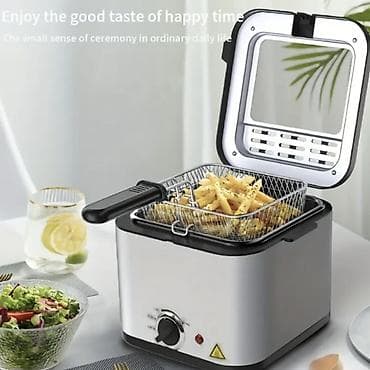 Кухонные плиты и варочные поверхности: Kompakt Elektrik Fritöz – evdə sürətli və bərabər qızartma üçün - — 1