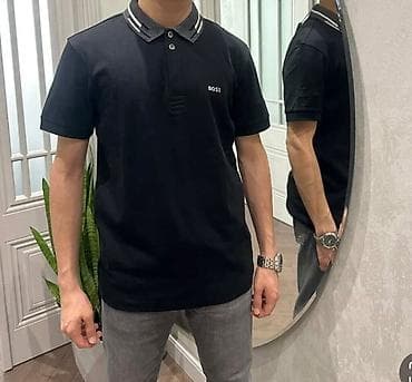 klasik şalvar: Polo köynək, Boss, L, rəng - Qara — 2