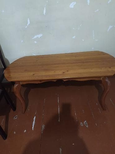 taxta stular: Qonaq masası, İşlənmiş, Açılmayan, Taxta, Oval masa — 2