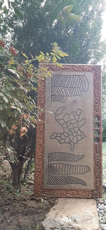 kamp çadiri: Taxta oyma nərd dəsti - Material: tam ağacdan (qatı, cilalanmış), əl — 10