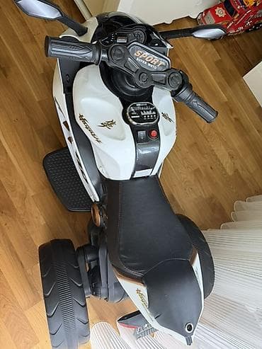 deri plas: Uşaq üçün elektrikli üçtəkərli motosiklet - Model: Sport Super Moto — 1