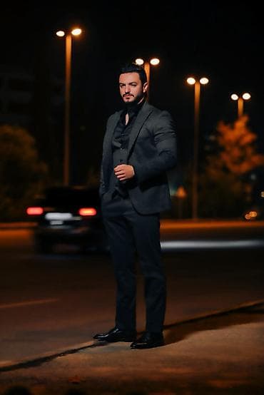 mühafizə geyimi: Məhsul: Kişi üçlü kostyum dəsti Təsvir: - Rəng: Tünd boz (incə tünd — 3
