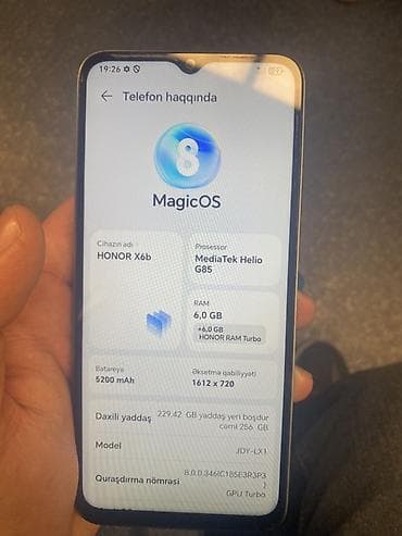 asus rog phone 6: Honor X6b, 256 GB, rəng - Yaşıl — 4