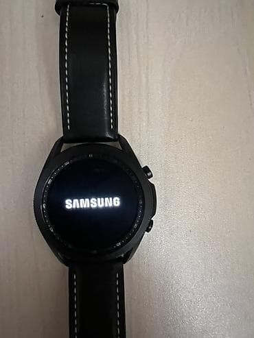 Samsung Galaxy Watch 3 – qara korpuslu ağıllı saat - Model: Samsung