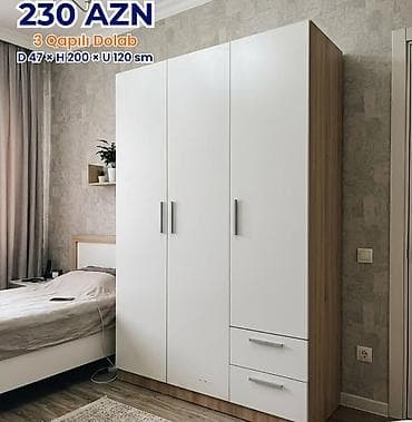 ag qapi: 3 qapılı şkaflar – müxtəlif dizayn seçimləri Qiymət və ölçülər: - 230 — 2