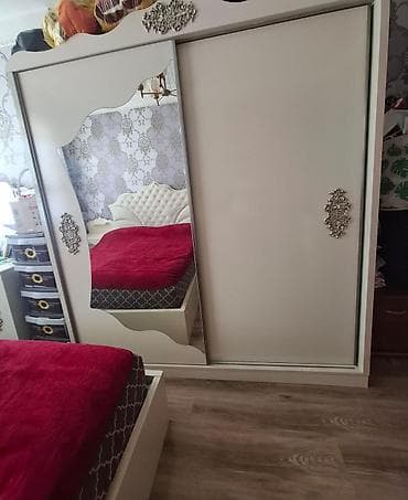 tumba satilir: Uşaq beşiyi və komod-modul dəsti - Material: LMDP/taxta teksturalı — 6