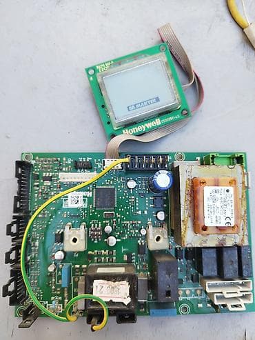 istilik pec: Honeywell CS0205C-LS idarəetmə modulu və LCD ekran plata kombi Maktek — 1