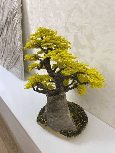bonsai ağacı haqqında məlumat: Fiqur, Gips, rəng - Sarı — 11