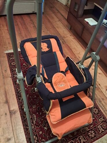 uşaq yelənçəyi: İşlənmiş, Oturacaq-yelləncək, Zontiksiz, Metal — 6