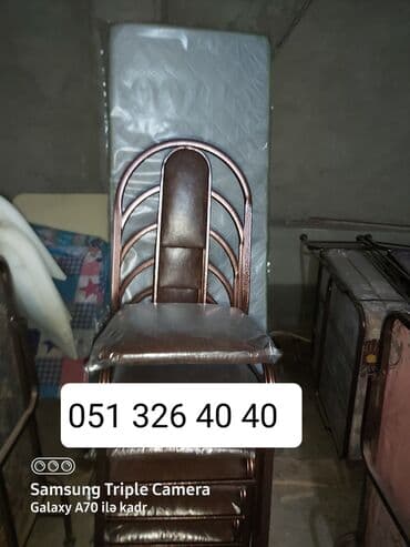 Masa və oturacaq dəstləri: Qonaq otağı üçün, Yeni, Açılmayan, Dördbucaq masa, 2 stul — 19