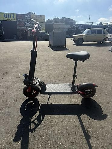 Elektrikli skuter – oturacaqlı, qatlanan model - Güclü ön far bloku — 1