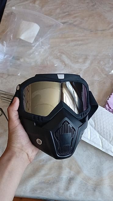 Mototexnika üçün tam üz qoruyucu eynək-mask kombo - Növ