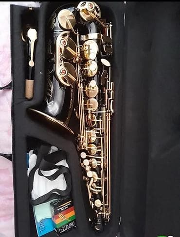 qoruyucu eynək: Alto saksafon dəsti - Korpus: qara lak örtük, bədən və klapanlarda — 1