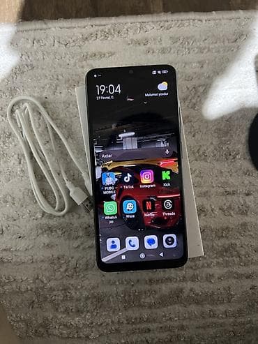 telfonlar yeni: Redmi 12C, 128 GB, rəng - Qara, Barmaq izi — 7