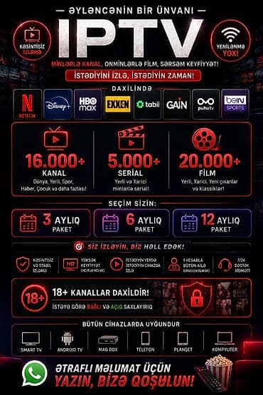 pulsuz iptv m3u: 📺 PREMİUM IPTV XİDMƏTİ 🔥 16.000+ kanal 🎬 5.000+ serial 🍿 20.000+ film — 1
