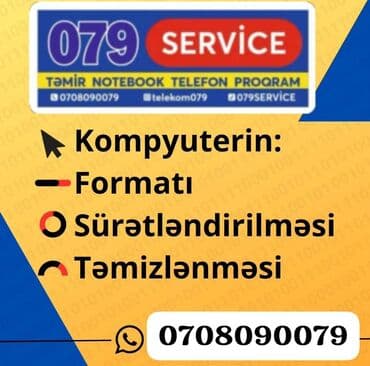 paltaryuyan temiri: 079 SERVICE – Kompüter və proqram təminatı xidmətləri Xidmətlər: - — 1