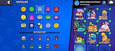 Brawl Stars oyunu üçün inkişaf etmiş hesab - Kupa: 131,545 (ən yüksək — 8