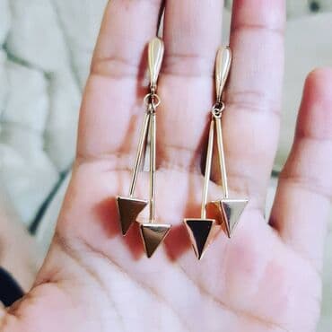 sirqalar qizil: Sırğa, Sarı qızıl, 585 Əyar, 442 g — 1