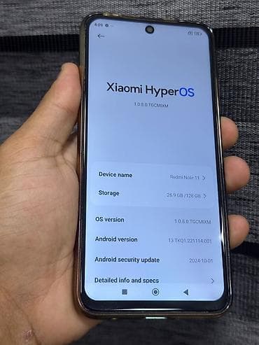 iphone pro max: Redmi Note 11, 128 GB, rəng - Mavi, İki sim kartlı — 4
