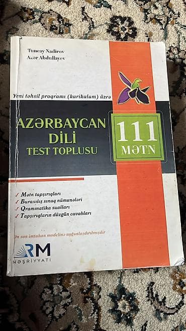 Testlər: Məhsul: “Azərbaycan dili – Test toplusu: 111 mətn” Müəlliflər: Tuncay — 1