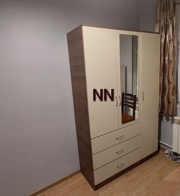 penal şkaf: Oğlan və qız üçün, Yeni, 3 qapılı, Açılan, Düz dolab — 1