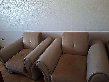 saloglu kunc divan: Künc divan, 2 kreslo, Bazasız, Açılmayan — 2