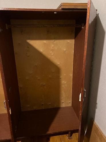 skaf ucuz: 3 qapılı, Qəhvəyi, Taxta, Açılan, Düz dolab — 2