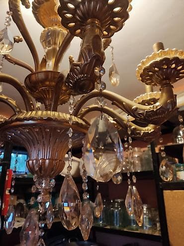qara sam: Çılçıraq, 8 lampa, Metal — 1