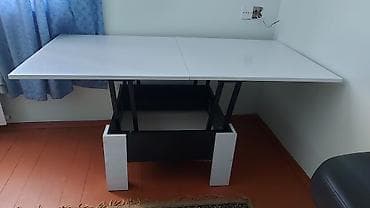 baxça stolu: Jurnal masası, Transformer, MDF, Kvadrat masa — 3