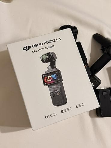 çant: DJI Osmo Pocket 3 – Creator Combo dəsti Məzmun: - Osmo Pocket 3 — 2
