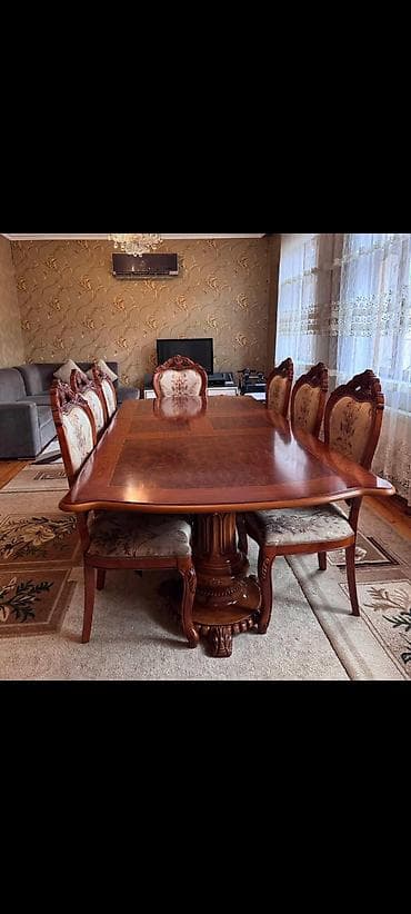 Mebel: Qonaq otağı üçün, İşlənmiş, 12 stul — 1