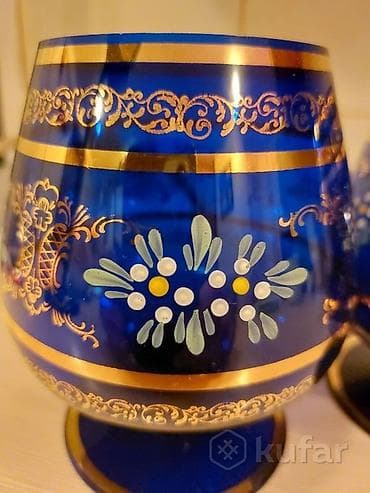 goy su: Qədəhlər, rəng - Göy, Şüşə, 2 ədədli dəst, 300 ml — 1
