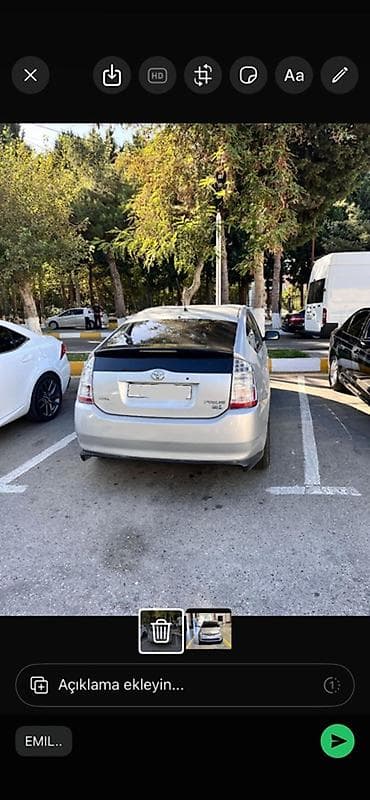 hibrit masinlar turbo az: Toyota Prius (2-ci nəsil) hibrid hetçbek - Gümüşü/gri rəngli kuzov - — 2