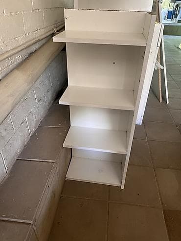any unboxing ofis: Ağ rəngli modul mebel dəsti - Material: MDF/Laminit, parlaq ağ səth — 6