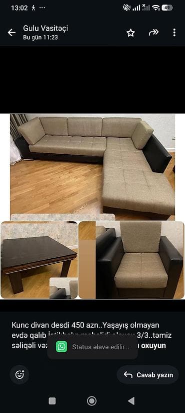 gull: Kunc divan desdi 450 azn. Yaşayış olmayan evdə qalıb İstikbalın — 1