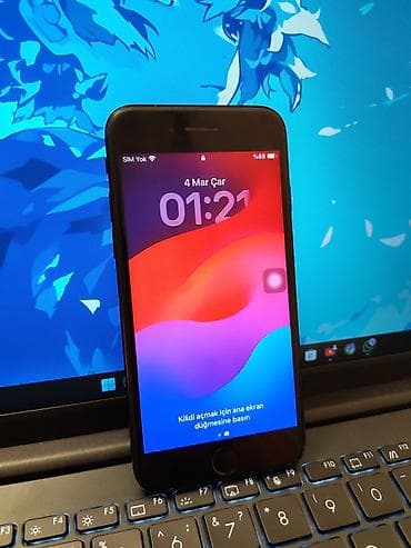 işlənmiş ayfon: IPhone SE 2020, 128 GB, Qara, Barmaq izi — 7