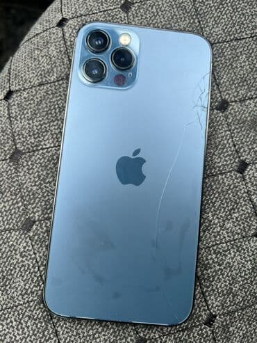 iphone 13 pro max işlənmiş: IPhone 12 Pro, 128 GB, Mavi, Qırıq — 1