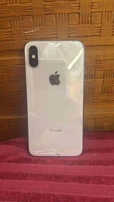 iphone x arxa şüşə qiyməti: IPhone X, Ağ, Face ID — 1