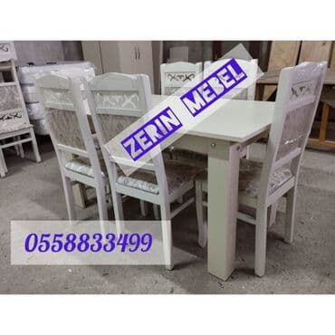 laminat qiyməti: Stol 4 stul dest 180 Azn. 6 stul ilə 220 Azn Endirim olunub topdan — 2