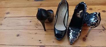 Tuflilər, Ölçü: 39, rəng - Qara, İşlənmiş