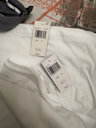 длинные мужские футболки: Мужская футболка, Michael Kors, 2XL, цвет - Белый — 2