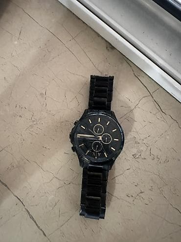 antikvar qol saat: Qol saatı, Emporio Armani, rəng - Qara — 1