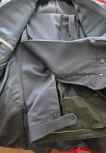 Şəxsi əşyalar: Kişi kostyumu – tünd göy rəngdə, klassik kəsim, 1 dəfə geyilib, demək — 4