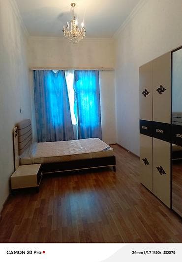 kiraye ev: 1 giriş zalı, 1 yataq, 1 qonaq otağı, 1 mətbəx, 2 eyvan. hamam+tualet — 6